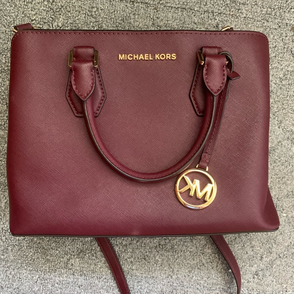 Michael Kors Burgundy Crossbody Bag
